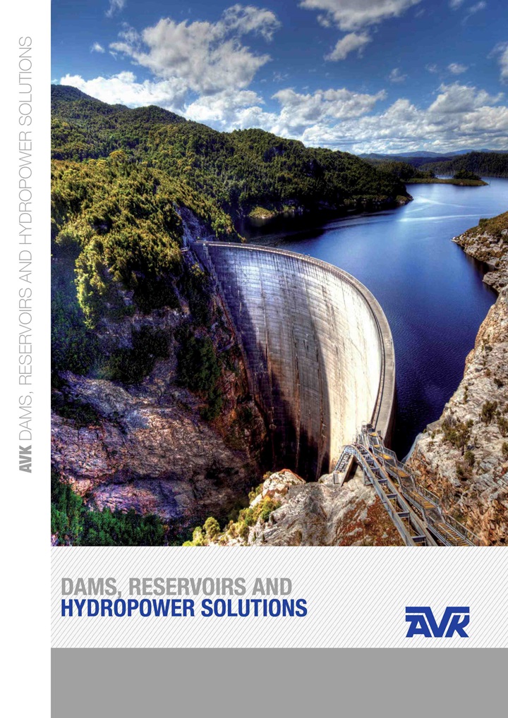 Dams, reservoirs and Hydropower brochurer cover page