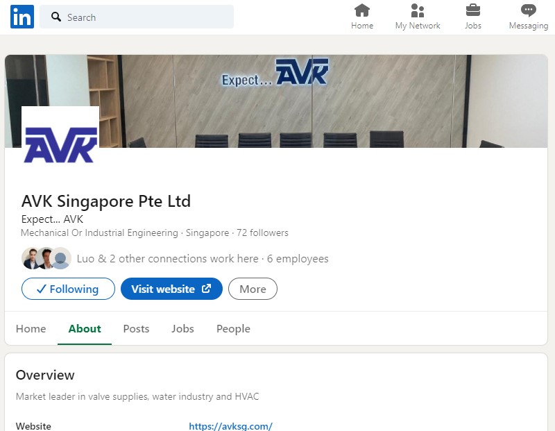Avk Singapore Linkedin Page Avk Singapore